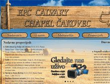 Tablet Screenshot of calvarychapelcakovec.com